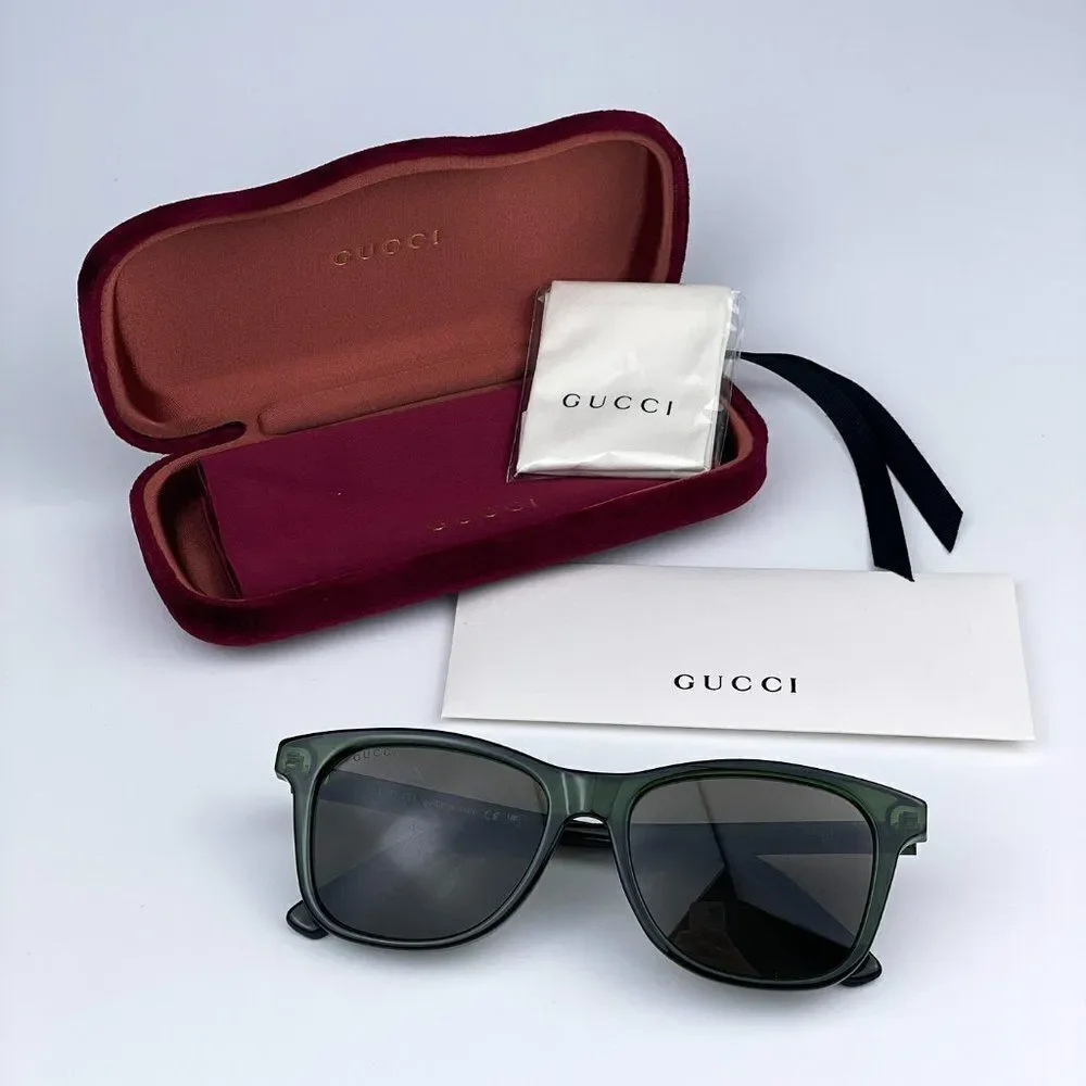 SALE! NEW Gucci GG0936S 003 Green Brown Square Men Sunglasses